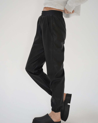 LNA Clothing Medium Utility Faux Leather Joggers