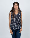 LOCAL Clothing Small Floral Ruffle Tank