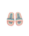 Loeffler Randall Shoes Large | US 10 "Elle" Woven Rainbow Slip-On Flat Sandal