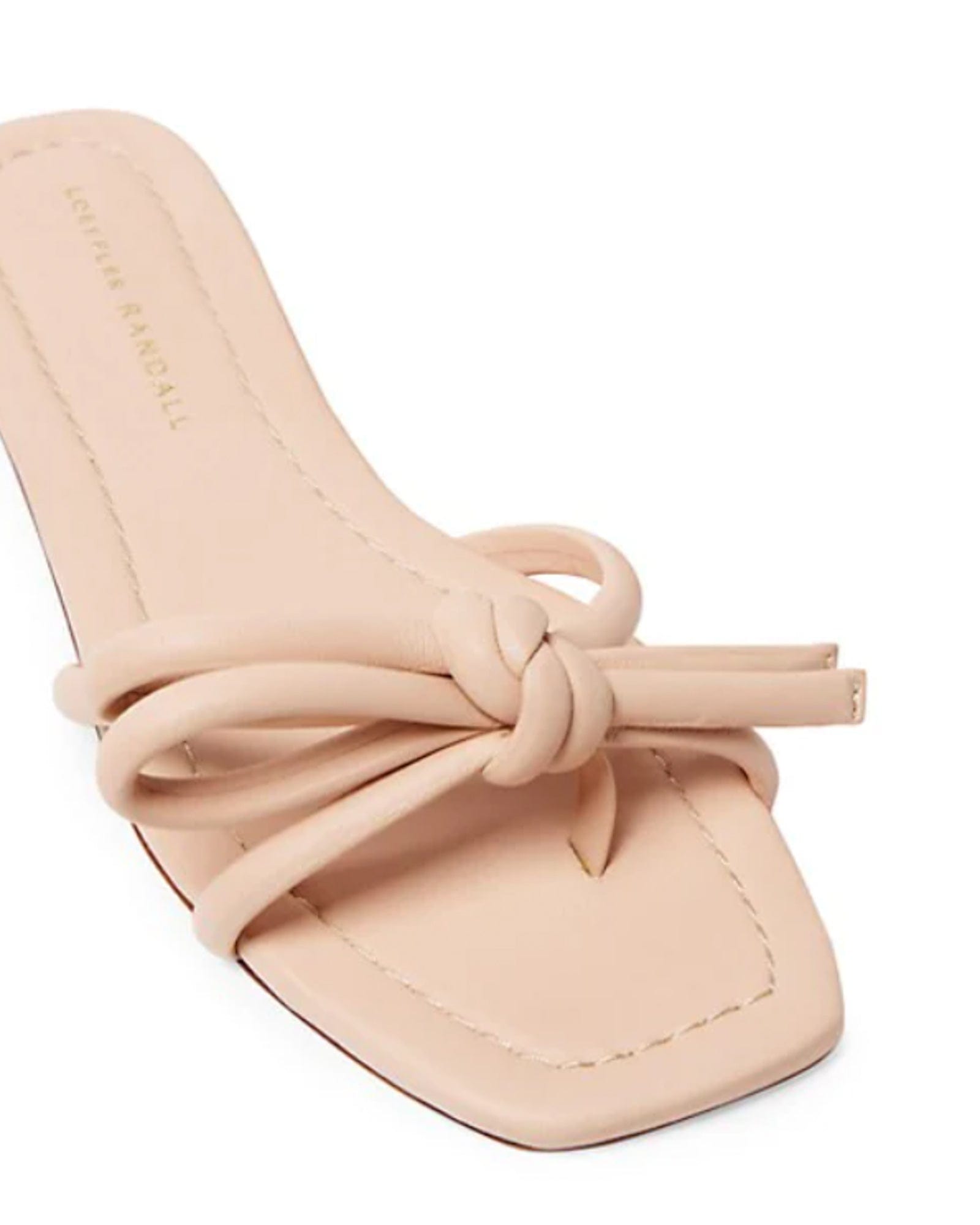 Hadley Leather Bow Sandals - The Revury