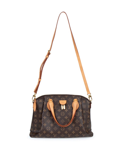 Louis vuitton Rivoli PM Monogram Canvas Shoulder Bag Brown