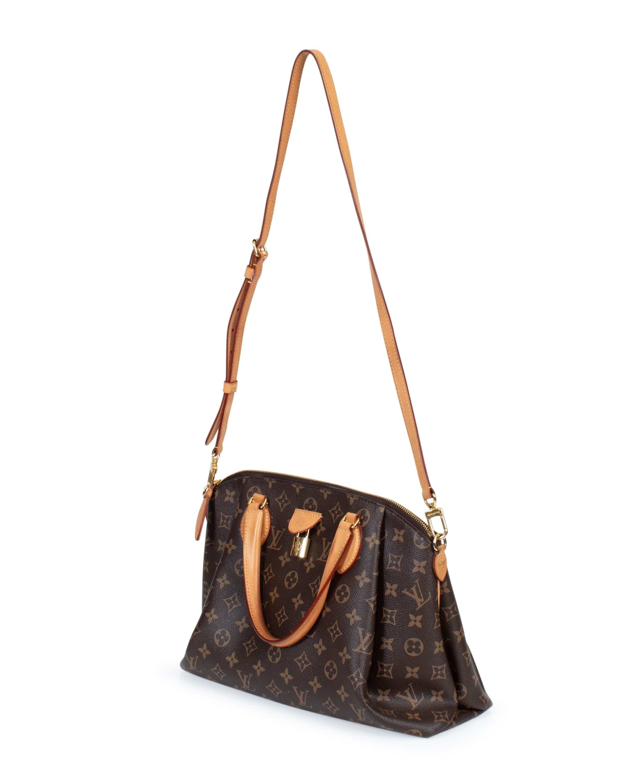 Louis Vuitton Rivoli Handbag Monogram Canvas MM Brown