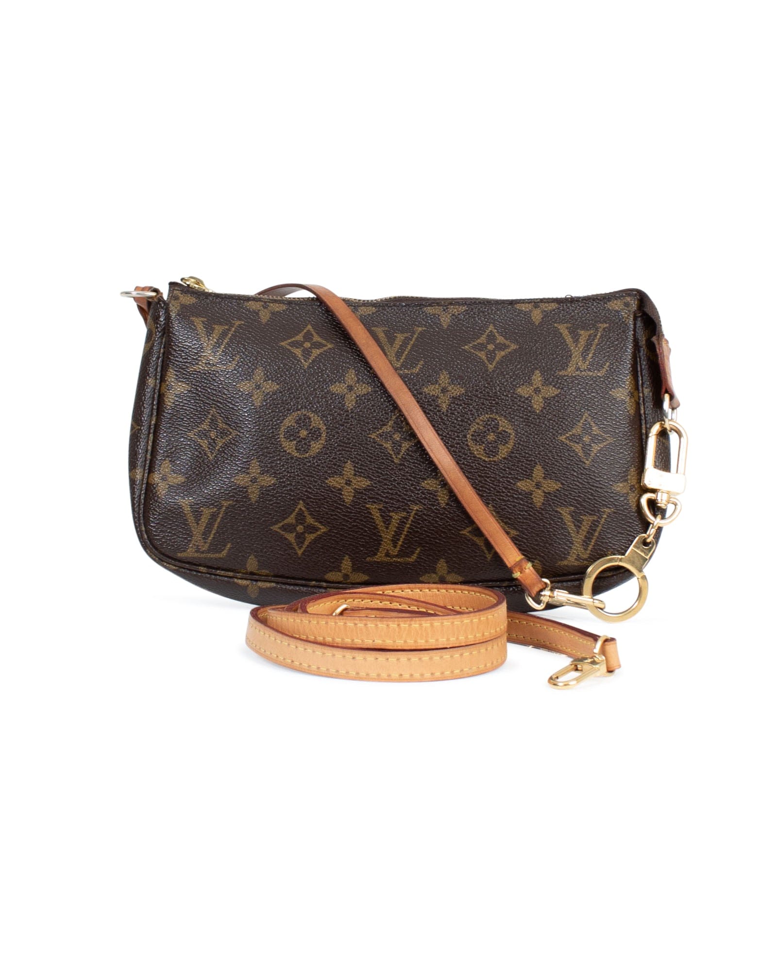 Vintage Monogram Crossbody Pouchette Shoulder Bag - The Revury