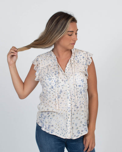 Love Stitch Clothing Small Floral Button Down Blouse