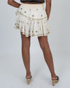 LoveShackFancy Clothing Medium Embellished Mini Skirt
