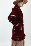 LoveShackFancy Clothing Medium Fringe Belted Sweater