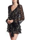 LoveShackFancy Clothing Medium | US 6 "Rina" Printed Silk Dress
