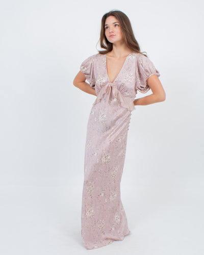 LoveShackFancy Clothing XS | US 0 Floral Maxi Dress