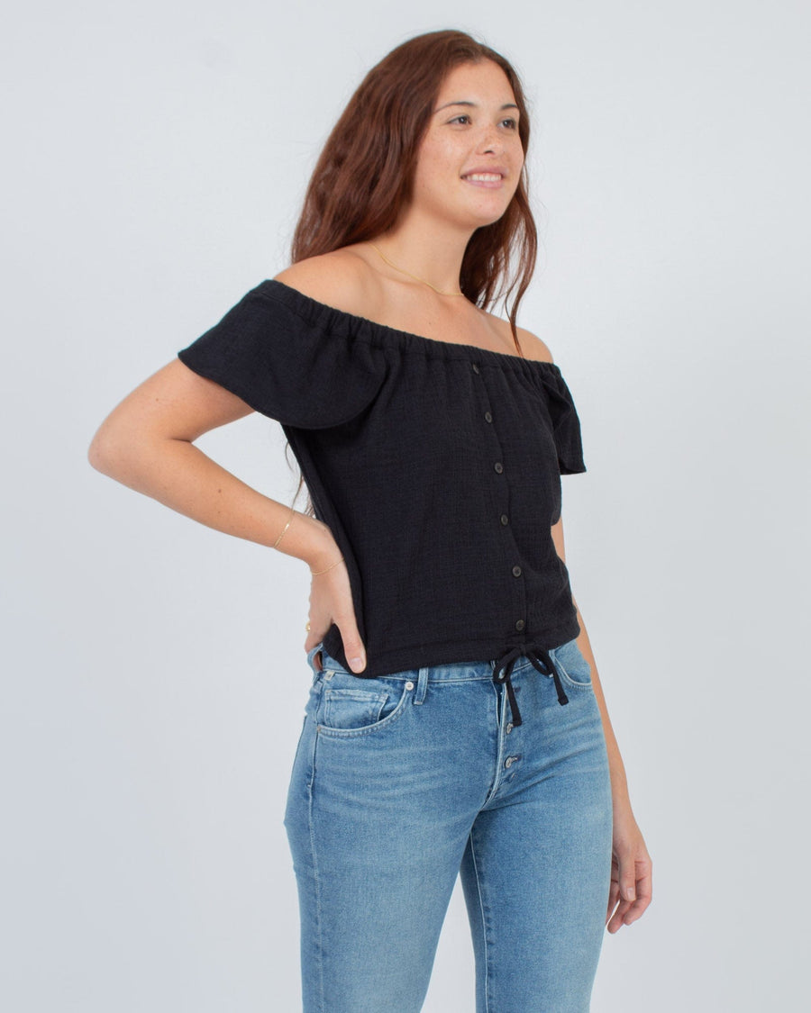 Madewell Clothing Medium Faux Button Top