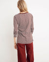 Madewell Clothing Small "Whisper Cotton Long-Sleeve Crewneck Tee in Daniela Stripe"