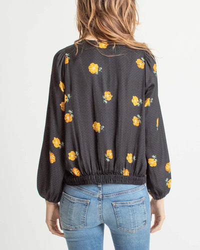 Madewell Clothing XS Floral Overlap Top