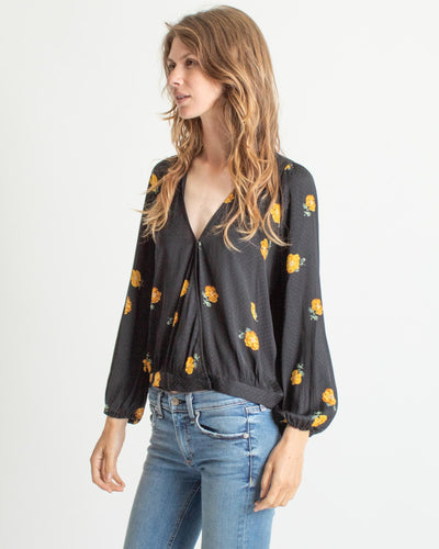 Madewell Clothing XS Floral Overlap Top