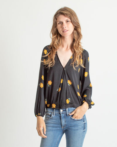 Madewell Clothing XS Floral Overlap Top