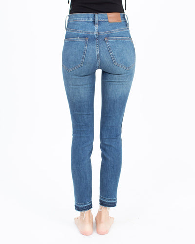 Madewell Clothing XXS | US 23 High-Rise Frayed Skinny Jeans