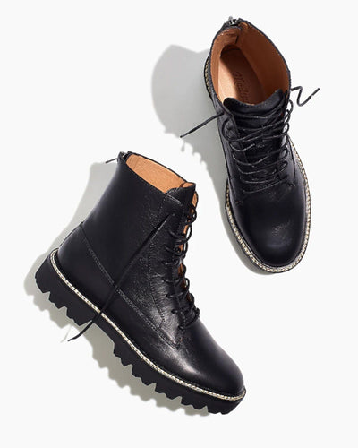 The Citywalk Lugsole Lace-Up Boot - The Revury