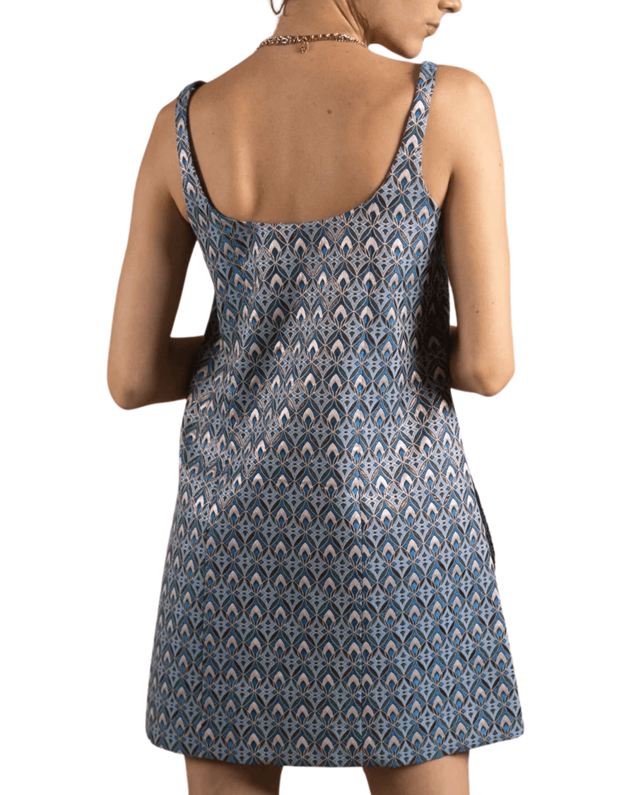 maje Clothing XS | FR I 34 MAJE- Metallic Jacquard Mini Dress