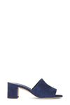 Manolo Blahnik Shoes Medium | 8.5 "Rapallato" Suede Slide Sandal