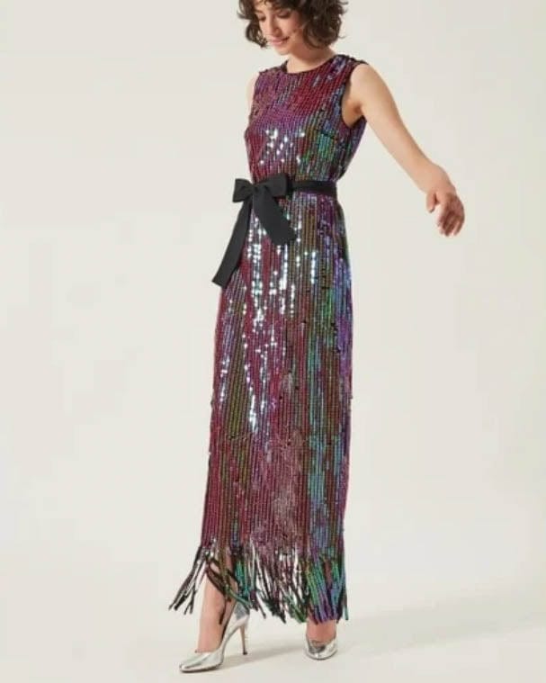 MANOUSH Clothing Small "Robe Night" Sequins Dress