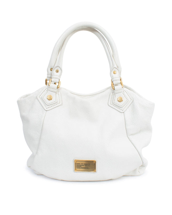 Cream Leather Shoulder Bag The Revury