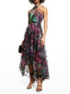 Marchesa Notte Clothing Large | 10 Floral Tulle Halter Gown