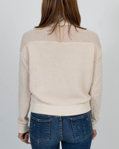 Margaret O'Leary Clothing Small Cotton Knit Turtleneck