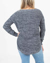 Margaret O'Leary Clothing XS Heathered Navy Cotton Sweater