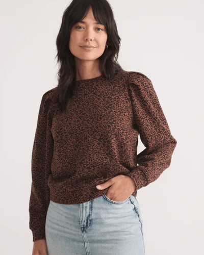 Marine Layer Clothing XS Enya Puff Sleeve Sweatshirt