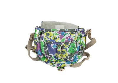 Max Mara Bags One Size Floral Print Leather Crossbody Bag