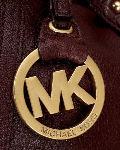Michael Kors Bags One Size Tristan Bordeaux Leather Braided Chain Satchel