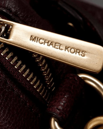 Michael Kors Bags One Size Tristan Bordeaux Leather Braided Chain Satchel