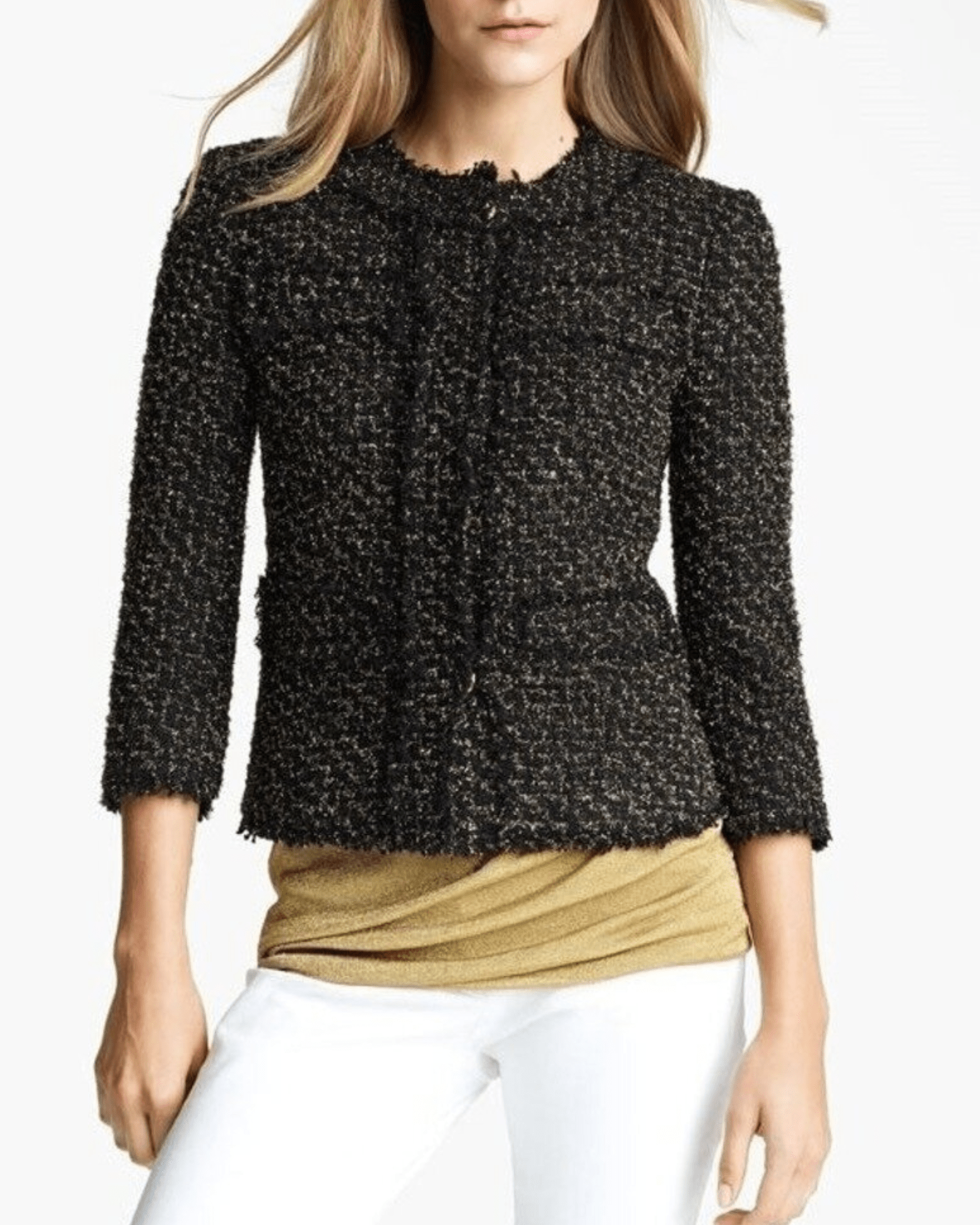 Michael kors tweed peacoat sales