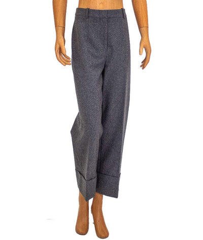 Michael Kors Clothing XS | US 2 Heather Grey Wide Leg Cropped Trousers