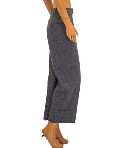 Michael Kors Clothing XS | US 2 Heather Grey Wide Leg Cropped Trousers