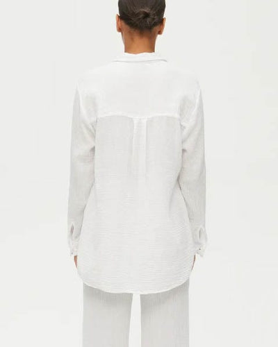Michael Stars Clothing Large Gauze Button Down