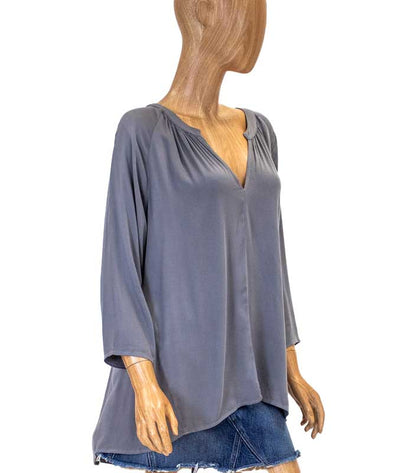 Michael Stars Clothing Large High Low Long Sleeve Blouse