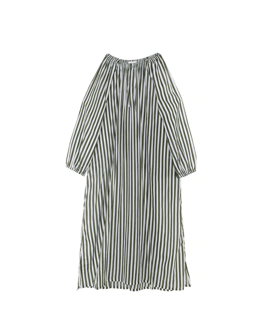 Mikoh Aniwa Maxi Dress In French Stripe Vetiver
