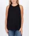 MILLY Clothing Small | US 4 Black Silk Blend Tank