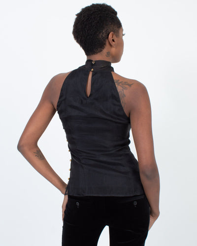 Milly Of New York Clothing XS | US 2 Black Ruffled Blouse