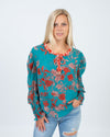 MISA LOS ANGELES Clothing Small Floral Print Long Sleeve Blouse