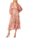 MISA LOS ANGELES Clothing Stefanya Dress in Muted Paisley