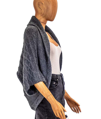 MK2K Clothing Medium | M/L Grey Knit Open Cardigan