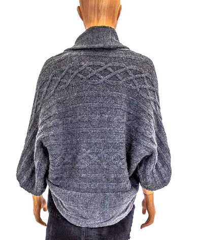 MK2K Clothing Medium | M/L Grey Knit Open Cardigan