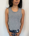 MONROW Clothing Small Cropped Grey Tank