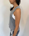 MONROW Clothing Small Cropped Grey Tank