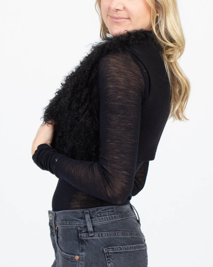 Morgane Le Fay Clothing Small Faux Fur Vest