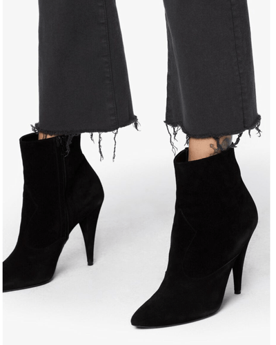 Mother Clothing Large | US 31 The Hustler Ankle Fray-In Faded Black