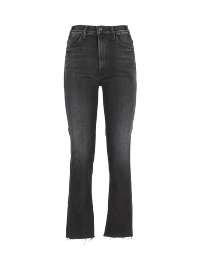 Mother Clothing Large | US 31 The Hustler Ankle Fray-In Faded Black