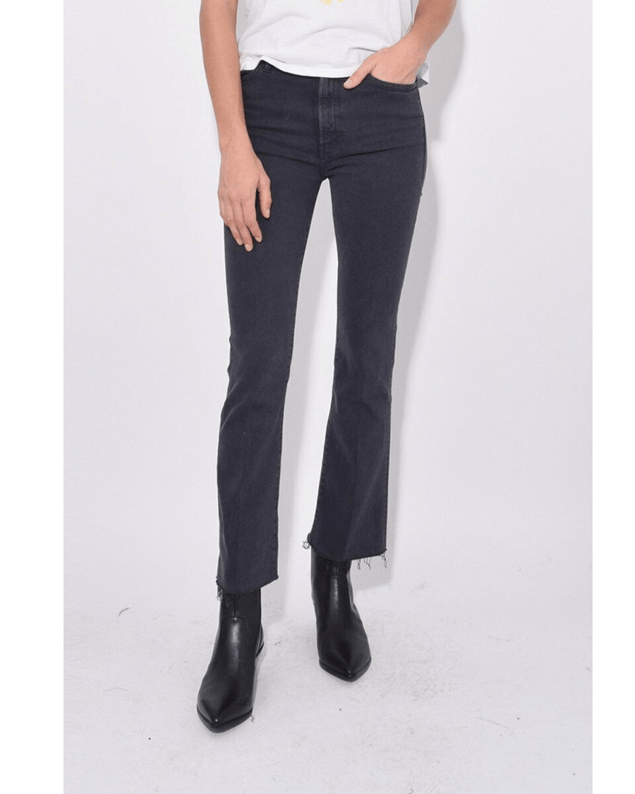 Mother Clothing Large | US 31 The Hustler Ankle Fray-In Faded Black