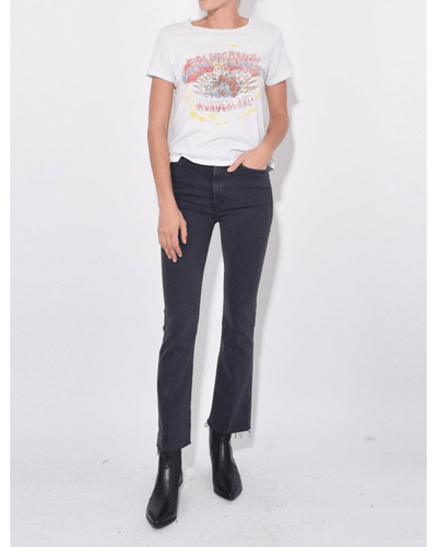 Mother Clothing Large | US 31 The Hustler Ankle Fray-In Faded Black