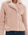 Mother Clothing XS MOTHER Pink Sherpa Mini Pocket Rider Jacket